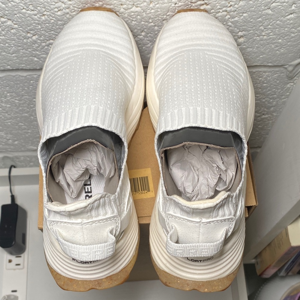 Merrell White Slip-On Sneakers